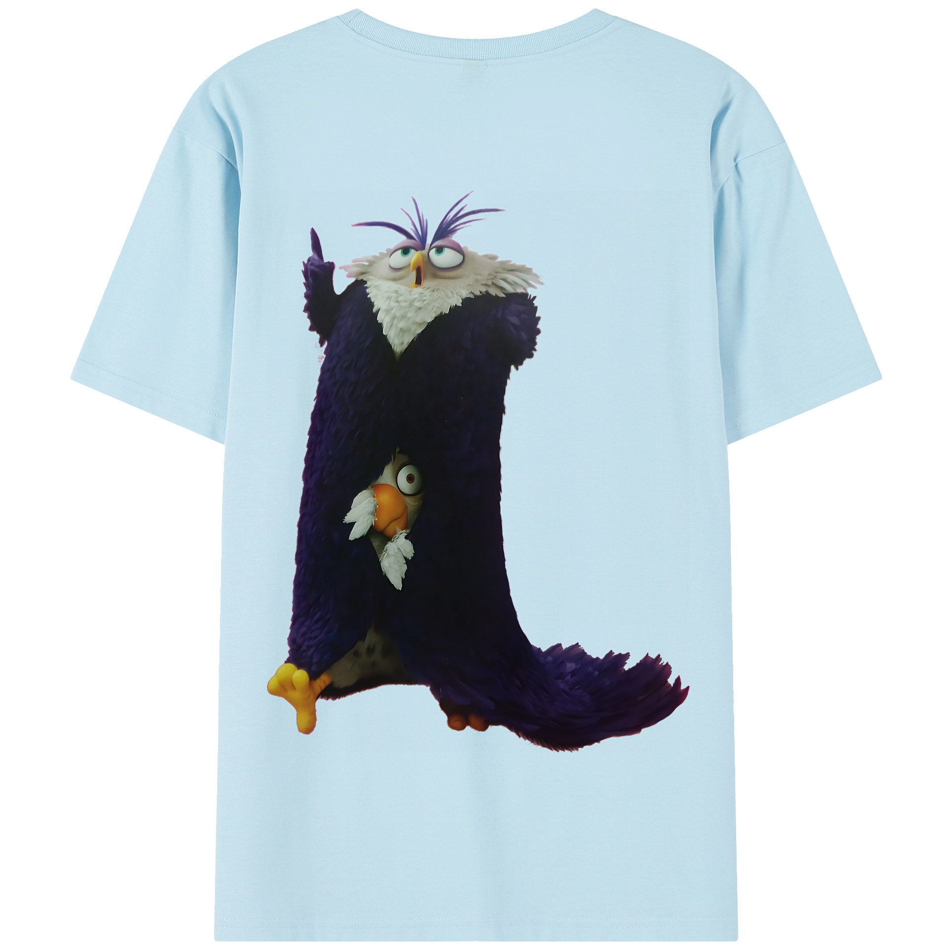 （画像用） Angry Birds アングリーバード 綿100％半袖Tシャツ（背面プリント）